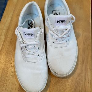 White Vans tie sneaker